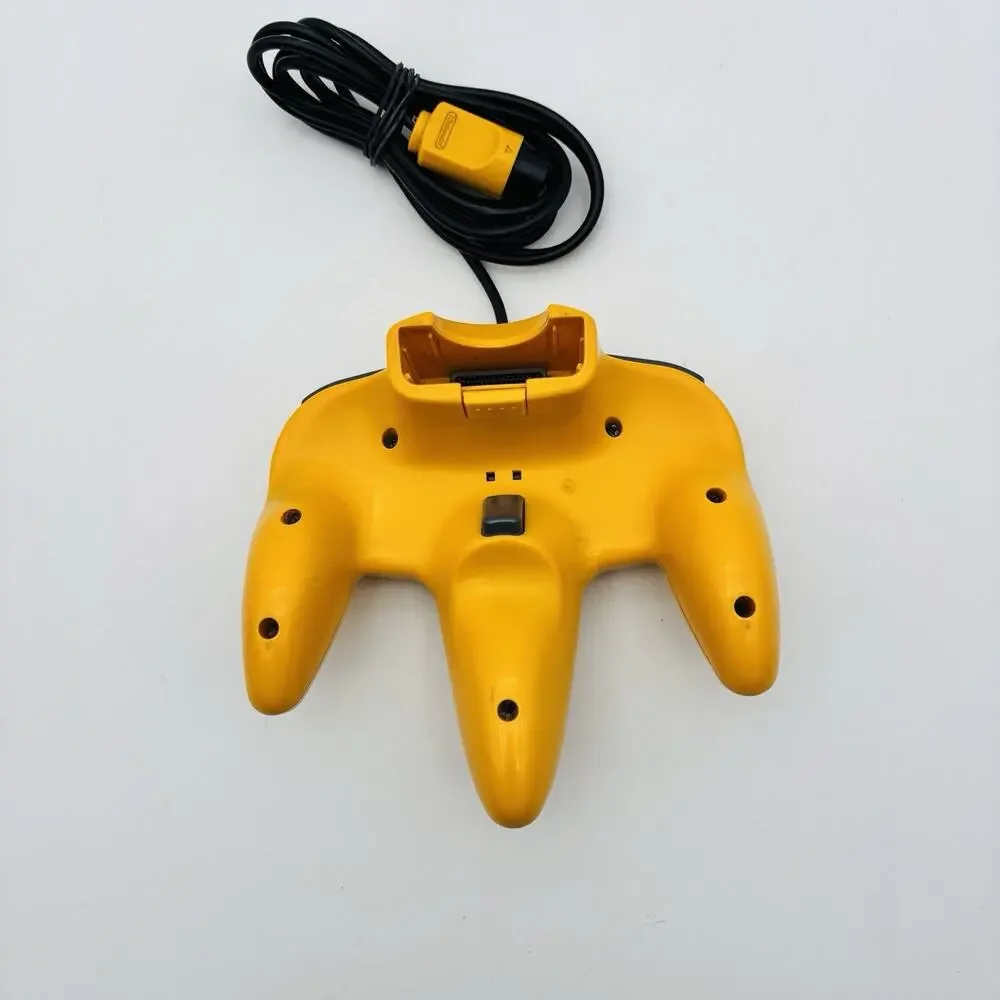 Nintendo 64 Yellow Controller NUS-005 Official N64 OEM Tested Working